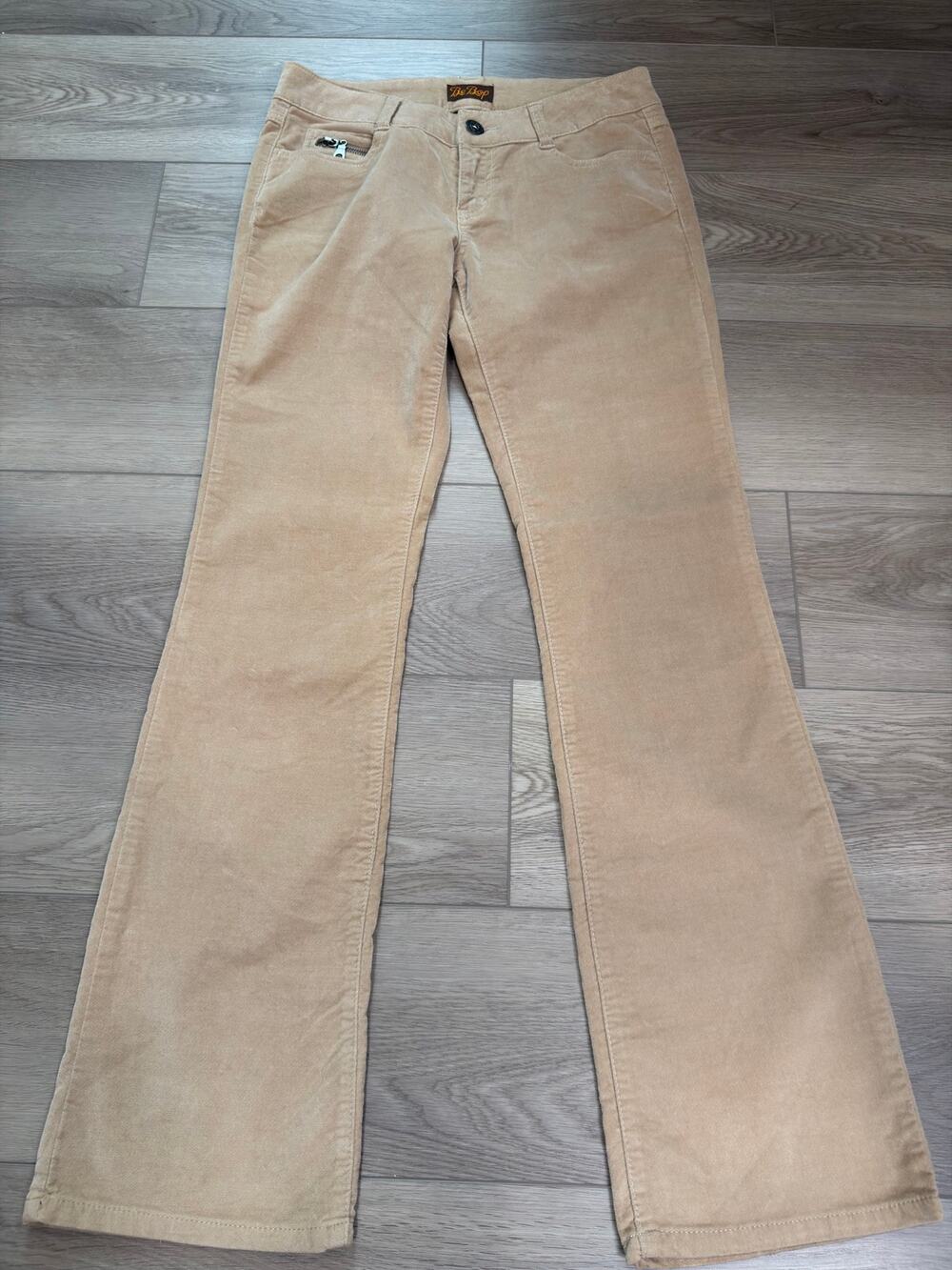 Y2K 2000's VTG Be Bop Low Rise Tan Flare Pants Size 7